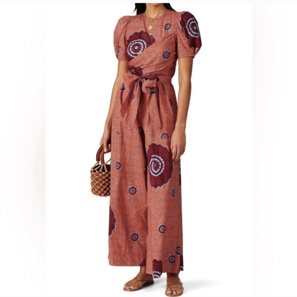 Ulla Johnson Rust and Burgundy Maxi Skirt - Picture 2 of 11